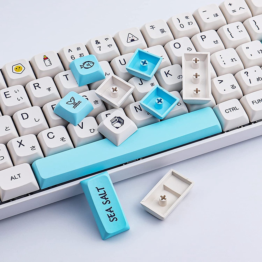 Keycap PBT XDA OEM Cherry Iceberg/Corgi/Matcha/Plastic Nút Bàn Phím Cho Bàn Phím Cơ