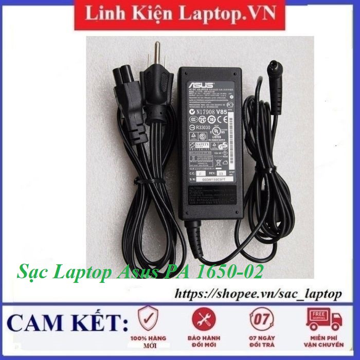 ⚡️Sạc Laptop Asus PA 1650-02 / Adapter Asus PA 1650-02 Chân to 5.5x2.5mm