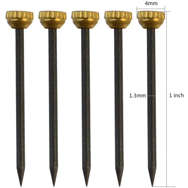 Set 120 Đinh Vít Bằng Đồng Thau Màu Đen Dùng Treo Tranh Ảnh Treo Tường