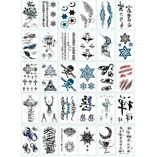 (Được chọn mẫu) 1 tấm Hình xăm nước hình xăm dán tatoo mini stickers đẹp phong cách Hàn Quốc cosplay cá tính