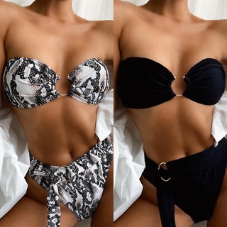 Bộ Bikini Màu Trơn Quyến Rũ Cho Nữ