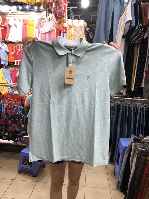 ÁO THUN NAM SIZE ĐẠI CỔ BẺ MÀU TRƠN MỚI CẬP BẾN D | BigBuy360 - bigbuy360.vn