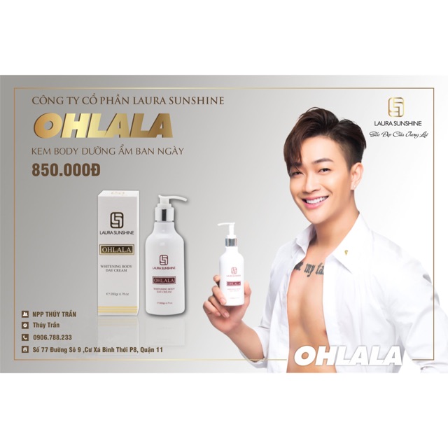Kem dưỡng trắng BODY ban ngày Ohlala.Có lớp Make up