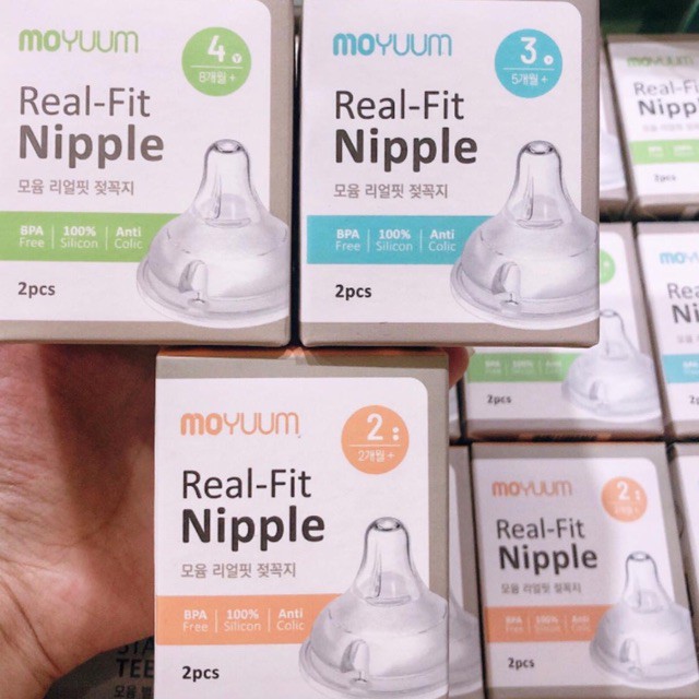 [Haobaby shop]Núm ti thay thế bình Moyuum Hàn Quốc số 3-4