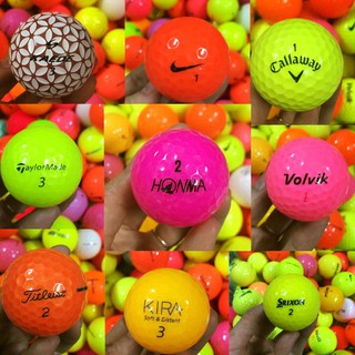 Bóng Golf Màu Các Thương Hiệu - Chính hãng, độ mới 90% - Used Golf Ball