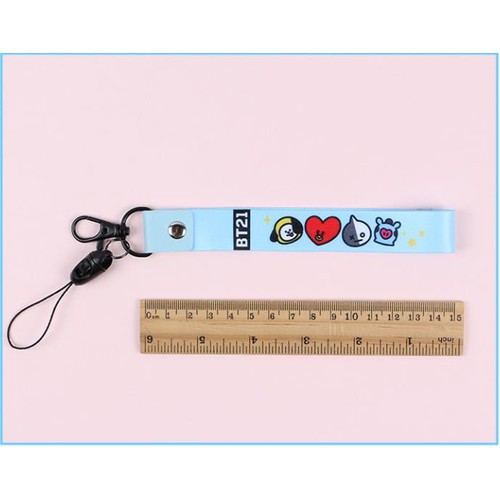 Nametag, Móc khóa ngắn xanh dương BTS BT21 (có hình thật)