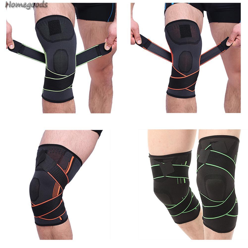 Home-1pc Fitness Elastic Sports Knee Support Brace  Running Bandage Knee Pads-Goods