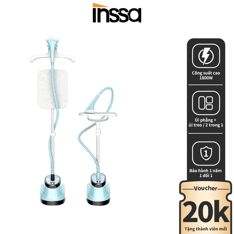 Bàn là hơi nước cầm tay bàn ủi treo + đứng 1800w công suất lớn, tiện dụng cho gia đình - Bảo hành 1 năm