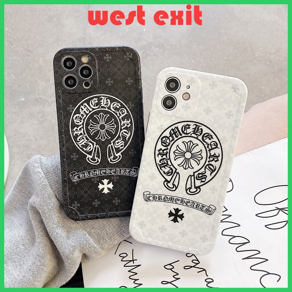 Ốp Điện Thoại imd Mềm Hình chrome heart logo Trái Tim Cho Iphone 7plus / 8plus x / xs xsmax 11 11pro 11promax 12 12Mini 12Pro 12Promax