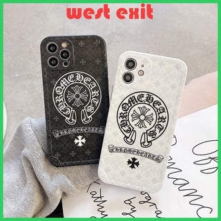 Ốp Điện Thoại imd Mềm Hình chrome heart  logo Trái Tim Cho Iphone 7plus / 8plus x / xs xsmax 11 11pro 11promax 12 12Mini 12Pro 12Promax