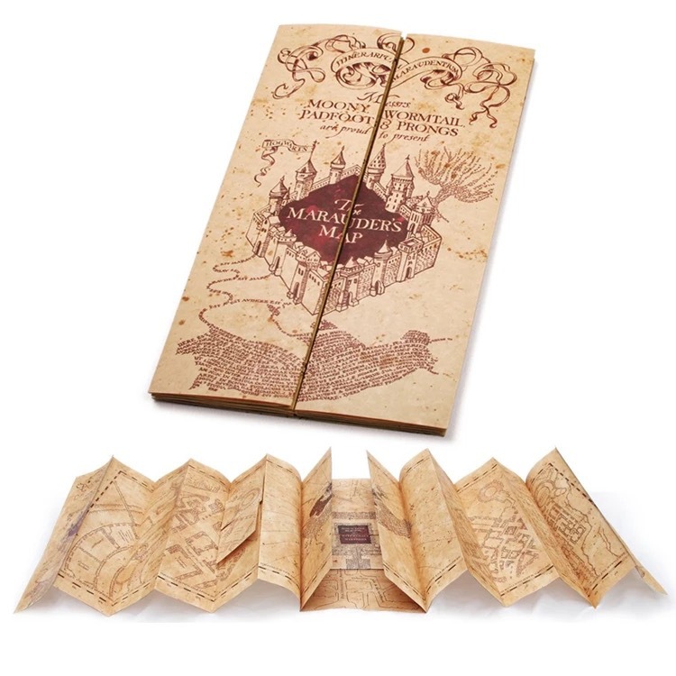 Bản Đồ Harry Potter Trang Trí