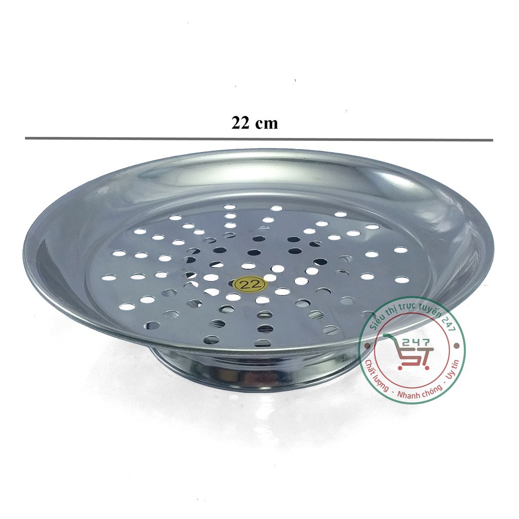 Vỉ hấp cách thủy bằng inox sáng bóng không gỉ nhiều kích thước là dụng cụ nhà bếp tiện lợi trong gia đình