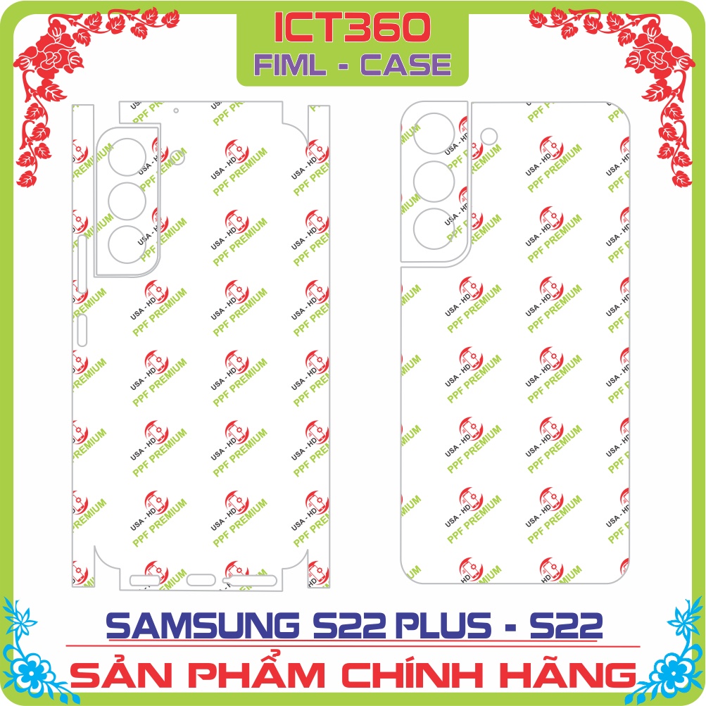 Dán mặt sau, Dán Lưng SAMSUNG S22, S22+, S22 ULTRA PPF 4 lớp Chống Trầy Xước Cao Cấp