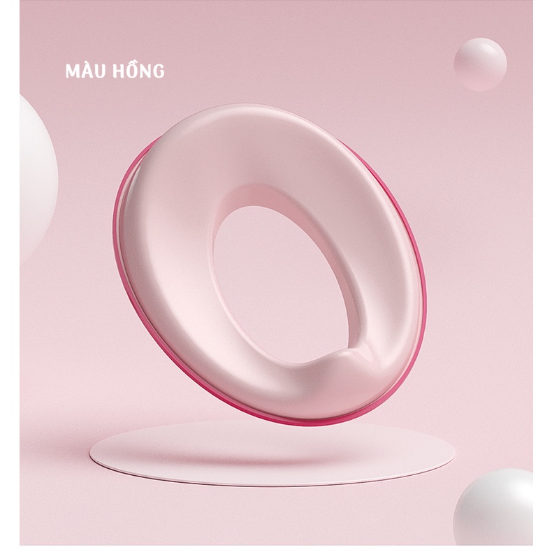 Bệ thu nhỏ bồn cầu cho bé Numbaby bệ ngồi bồn cầu cho bé ngồi trên toilet nắp bồn cầu cho bé từ 6 tháng không tay nắm