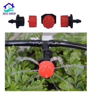Béc tưới nhỏ giọt 8 tia đơn  điều chỉnh được lưu lượng - đầu tưới nhỏ giọt tỏa tròn