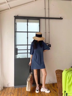 Giày thể thao sneaker pha màu độn đế