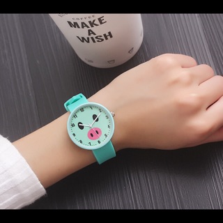 Đồng hồ nữ Ulzzang dây silicon dễ thương