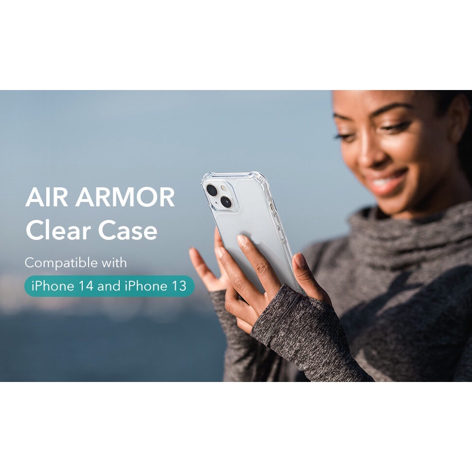 Ốp Lưng ESR Air Armor Clear chống sốc chuẩn quân đội iPhone 14 /14 Plus/ 14 Pro /14 Pro Max