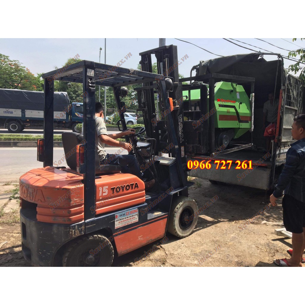 Máy cuộn rơm, máy cuốn rơm 850 cuộn 20-25kg, mỗi giờ cuốn 200 cuộn lắp cho máy cày máy kéo