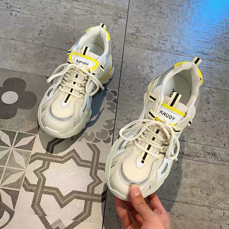 giày sneaker độn đế 3 phân dạ quang