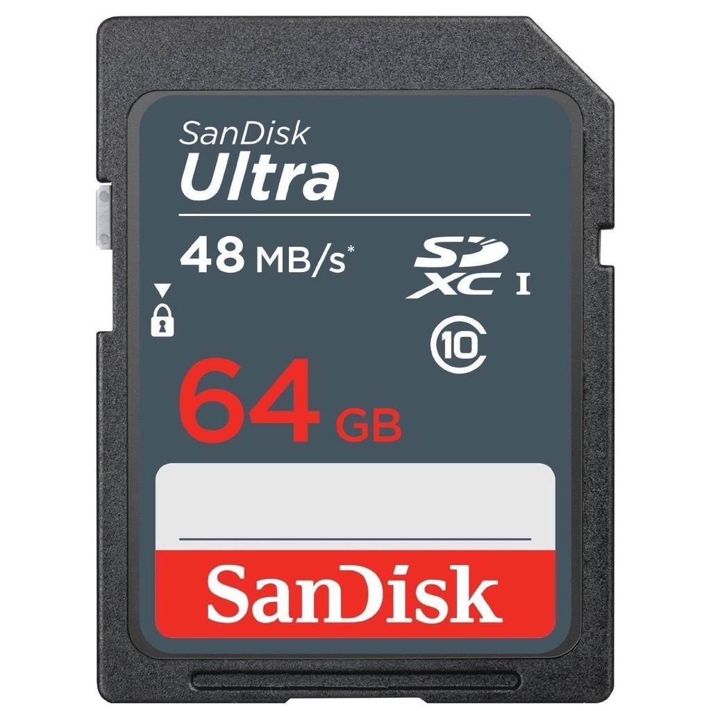 Thẻ nhớ Máy Ảnh SDXC SanDisk Ultra 320x 64GB Class 10 UHS-I 48MB/s (Xám)