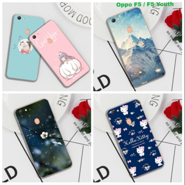 Oppo F5 / F5 Youth ốp lưng dẻo TPU in 3D hình dễ thương