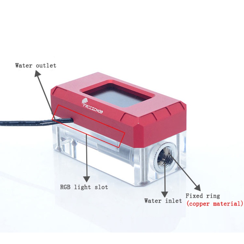 Đồng hồ đo lưu lượng nước làm mát máy tính màn hình LCD