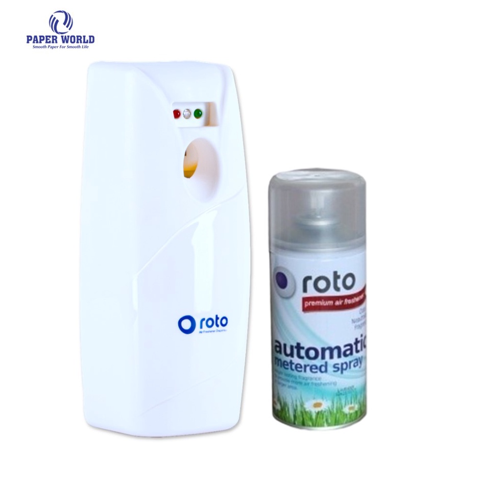 Nước hoa xịt phòng khử mùi làm sạch 300ml ROTO | Thế Giới Giấy | 3.000 lần xịt | Dùng với máy xịt tự động | RT300.