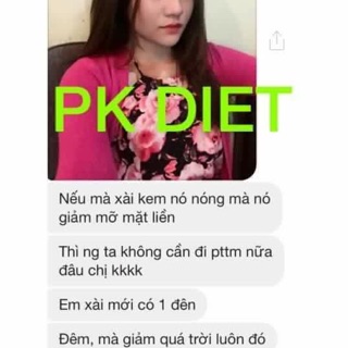 Kem tan mỡ mặt Vline PK Diet