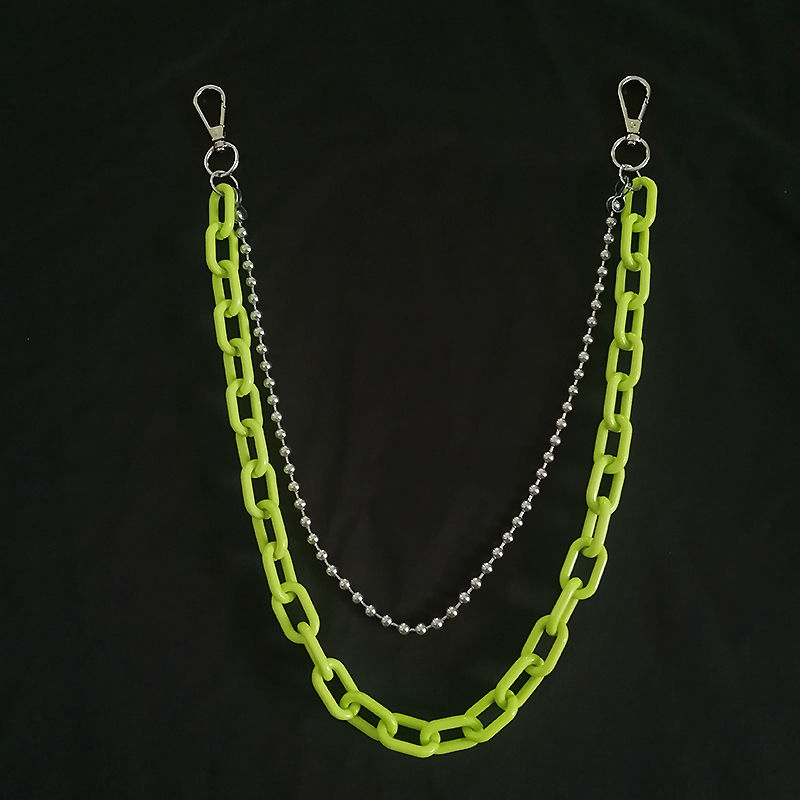 Dây Đeo Hông Bằng Nhựa Phát Quang Độc Đáo 226016 Dây Xích Đeo Quần Phong Cách Hiphop Đường Phố Cá Tính