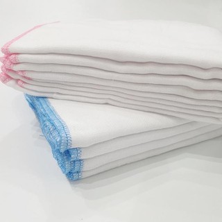 Túi 10 khăn sữa 2 lớp Kiba xuất nhật cho bé sơ sinh