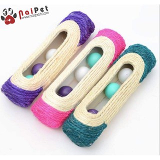 Đồ Chơi Bàn Cào Móng Bằng Thừng 3 Bóng Cho Mèo TCM004