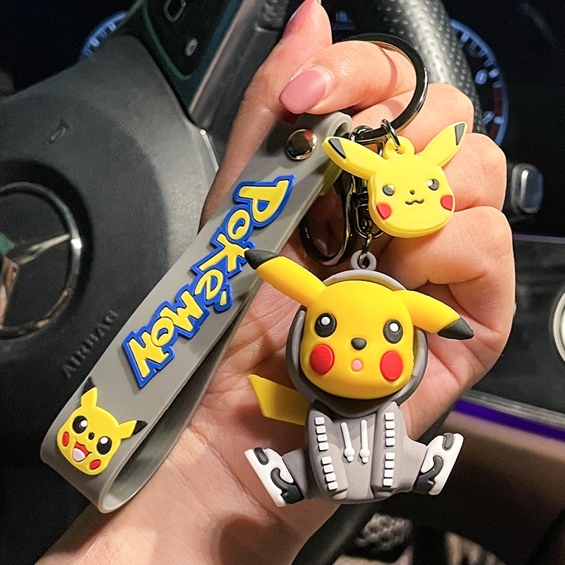 Móc Khóa Hình Pikachu Hoạt Hình Dễ Thương