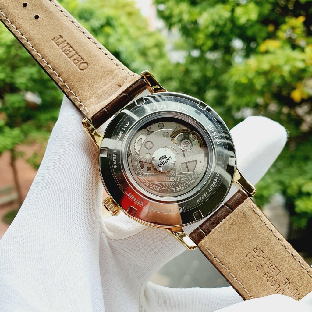 Đồng hồ nam ORIENT Sun Moon Gen 4 Open Heart Gold RA-AS0010S10B