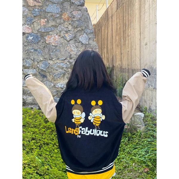 Áo khoác bomber nỉ ngoại unisex ulzzang nam nữ