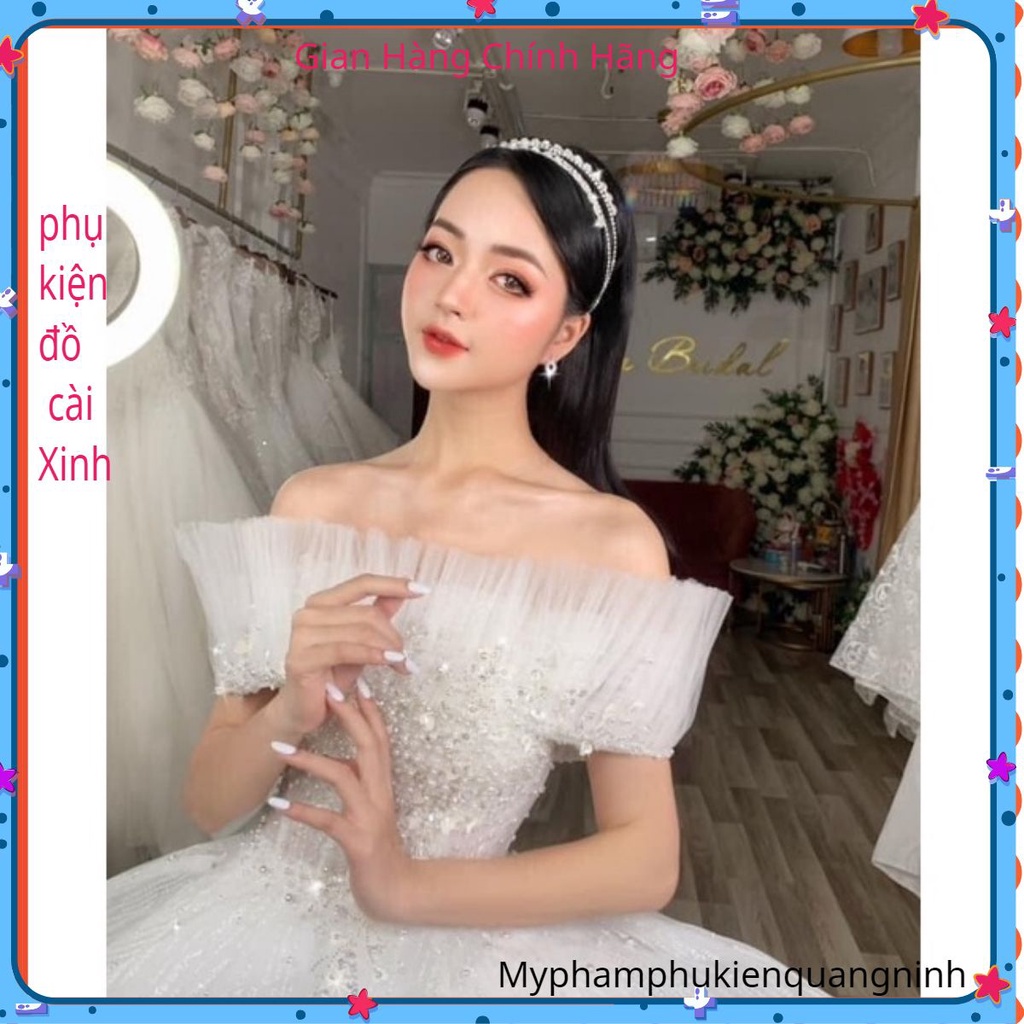 Cài bờm -Cài tóc cô dâu xinh -CT25-Myphamphukienquangninh