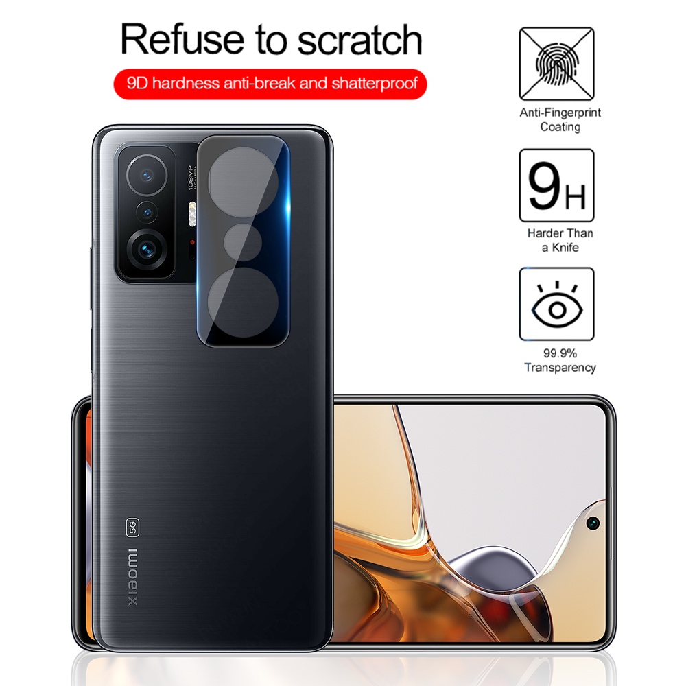 2 Kính Cường Lực 3D Bảo Vệ Camera Cho Xiaomi Mi 11T Pro Mi 11TPro T11 11 T Mi11T Pro