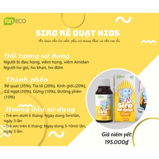 Siro rẻ quạt kids 100ml