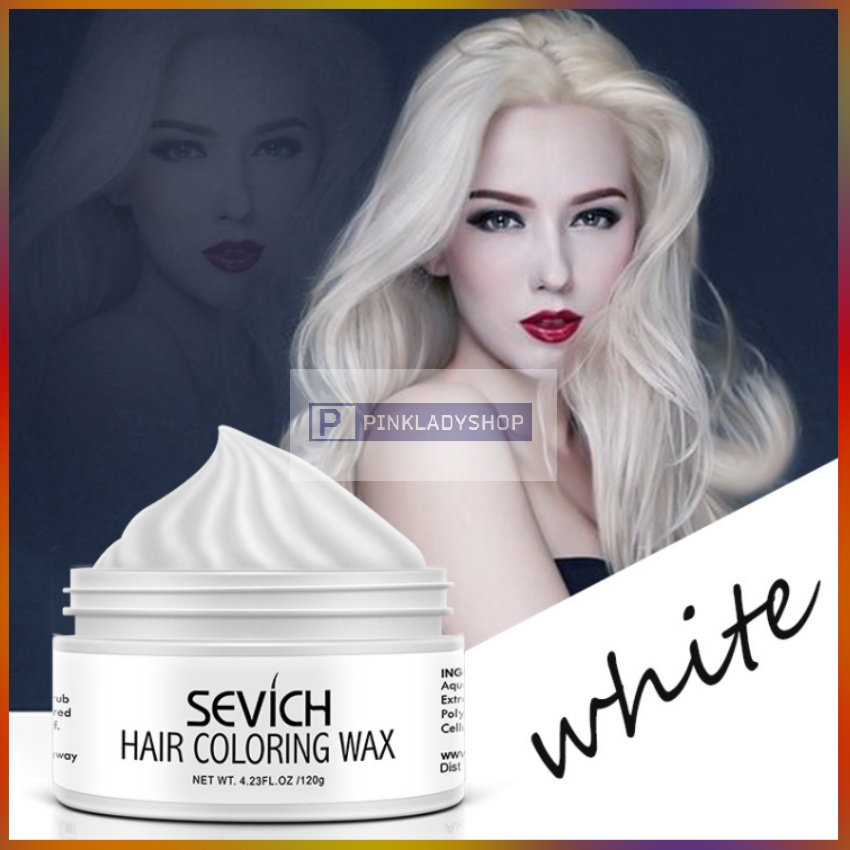 Sáp Vuốt Tóc Đổi Màu Tóc Trắng Tạm Thời SeVich 120Gr/Hộp