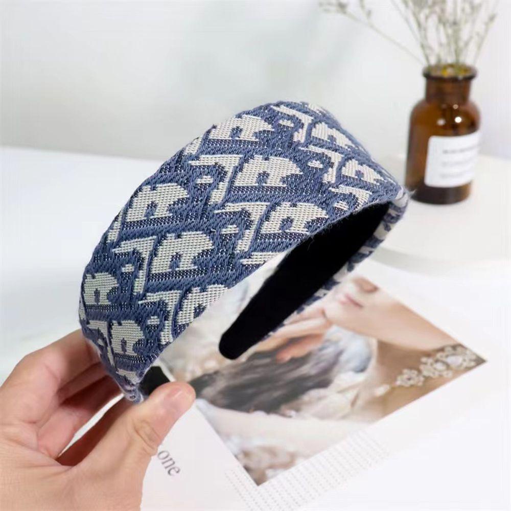 Băng Đô Cài Tóc Bản Rộng Phong Cách Vintage Cho Nữ