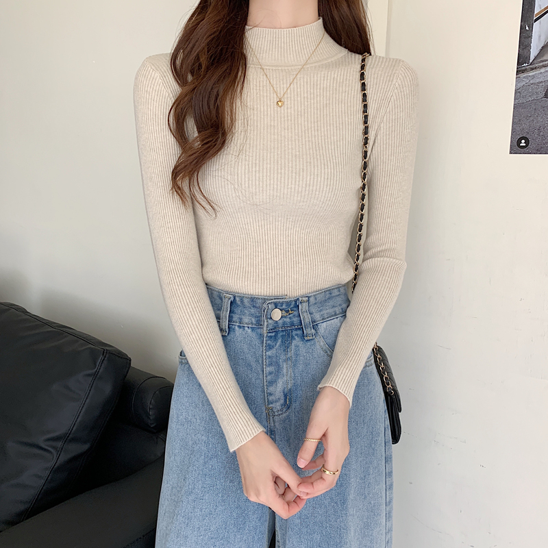 Áo sweater nữ cổ cao 11 màu sắc 3CM