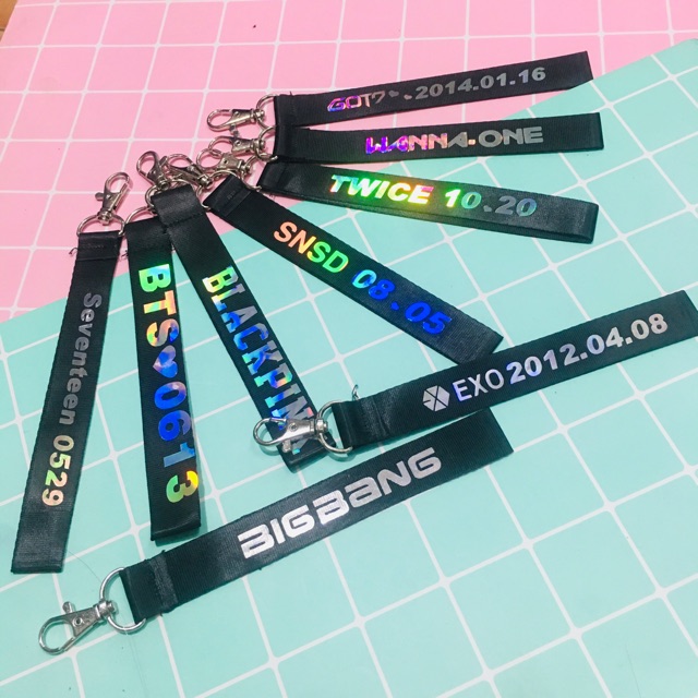 Nametag kpop , dây strap KPOP