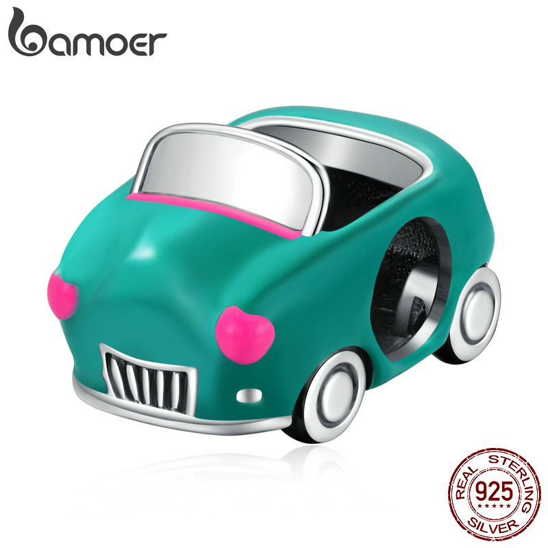 Hạt trang sức Bamoer SCC1973  bạc 925 chỉnh được hình dạng dùng làm phụ kiện vòng tay thời trang DIY