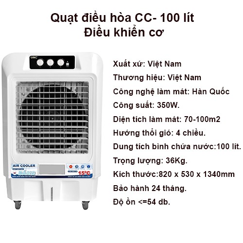 [Giảm giá 60% ✅ FREESHIP] Quạt điều hòa UOC chính hãng giá rẻ