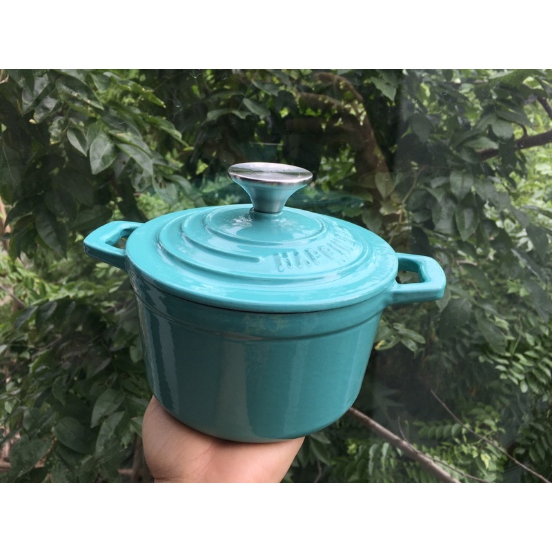 Nồi gang tráng men - Nồi nấu cơm, hầm - sử dụng bếp từ.