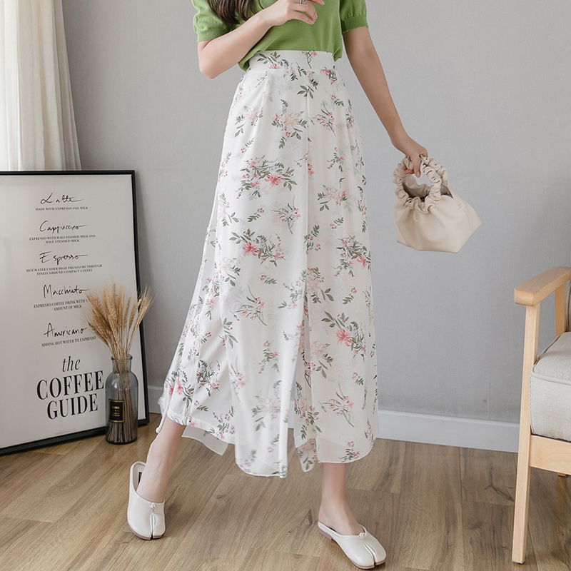 Quần Voan Ống Rộng Lưng Cao Co Giãn Xẻ Tà Thời Trang 2020 / S-xl | BigBuy360 - bigbuy360.vn