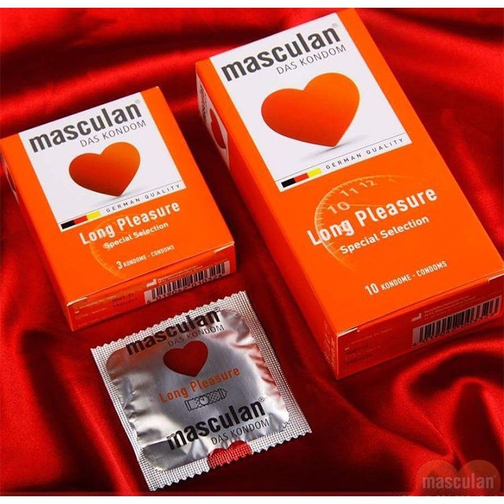 Bao Cao Su Masculan Long Pleasure Kéo Dài Thời Gian hộp 10 cái - coastlinecare pharmacy