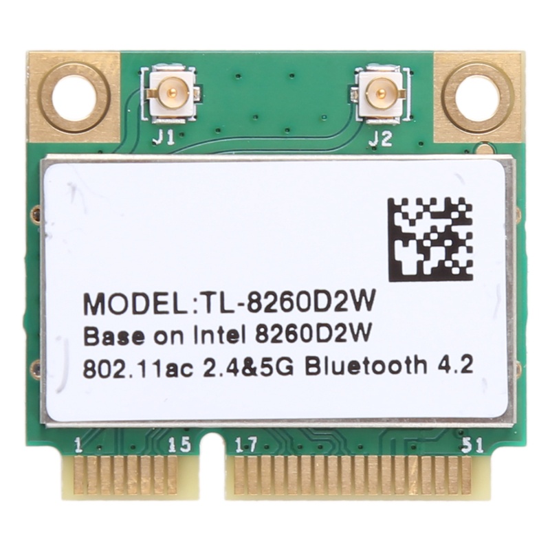 Thẻ Wifi Băng Tần Kép LIDU1 8260HMW AC 2 4G + 5G Mini PCIe