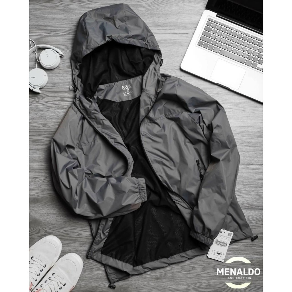 Áo khoác gió nam Zara kèm túi vải | BigBuy360 - bigbuy360.vn