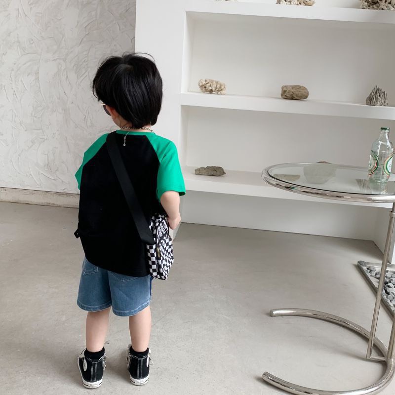 Áo thun ngắn tay raglan cho bé A776 [Form nhỏ hơn 0.5]